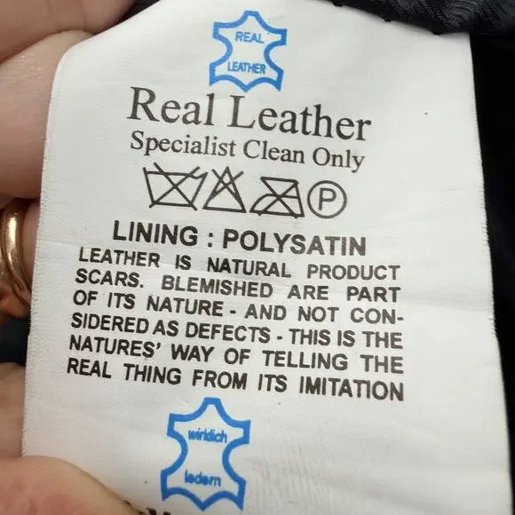 CARMAR Black Leather Cropped Moto Motorcycle Jacket Womens Size 8 - Picture 7 of 7